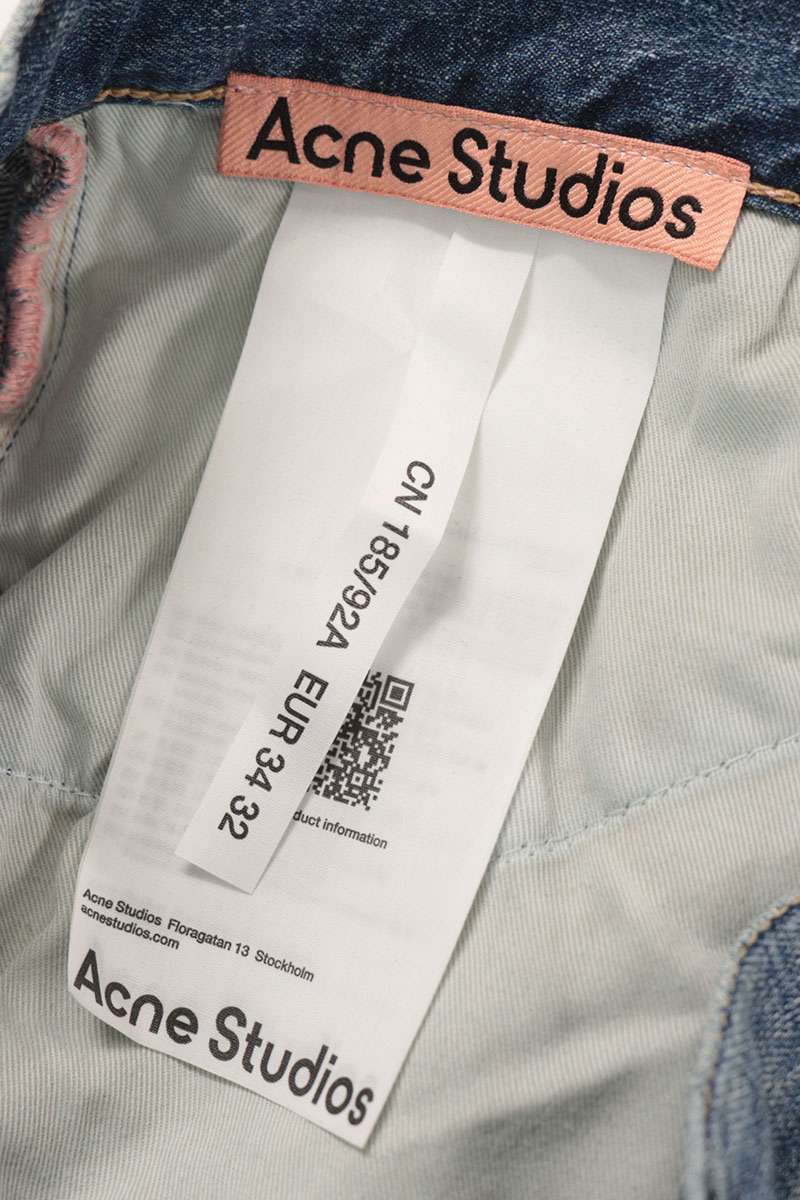 ACNE STUDIOS 26SS 2021M Regular Fit Indigo Denim Size 34