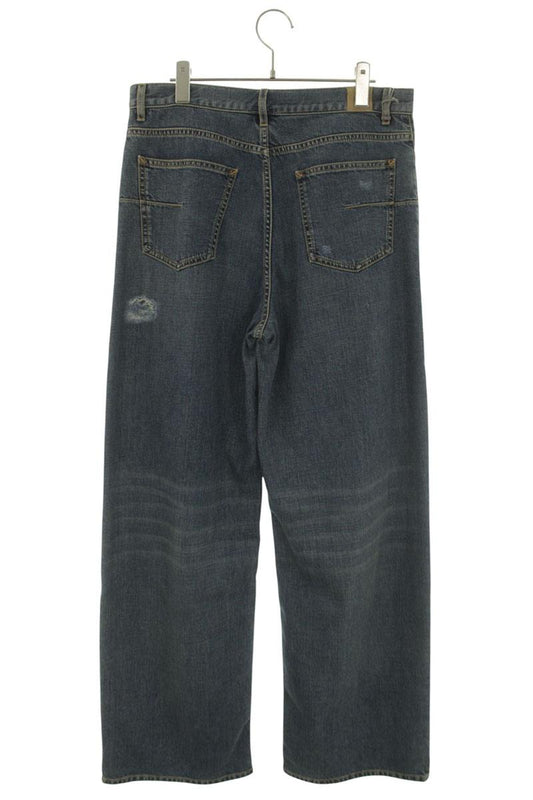 DIOR 26SS Distressed Baggy Indigo Denim Pants Size 31