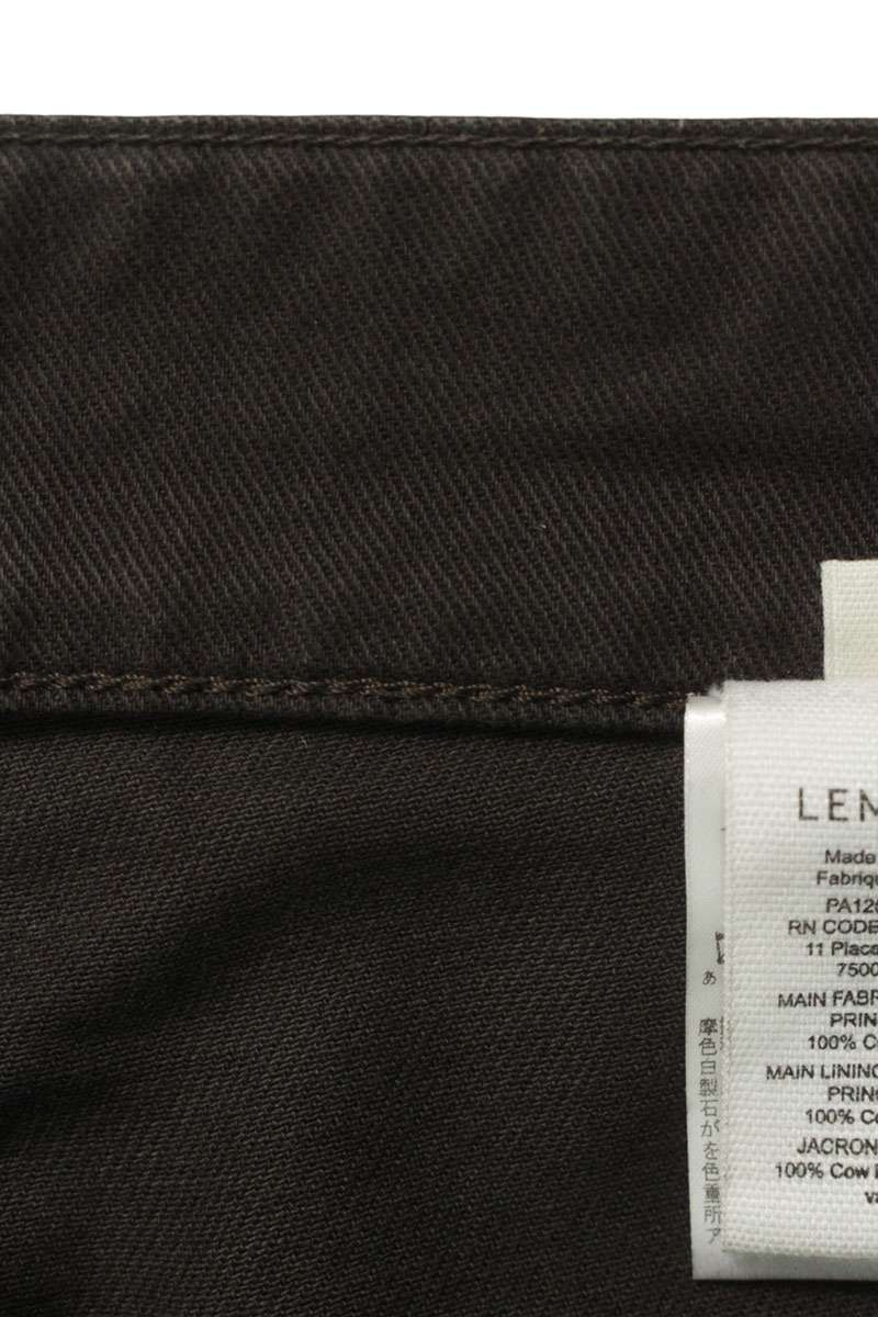 LEMAIRE Maxi Barrel Coated Denim Pants Black Size 32