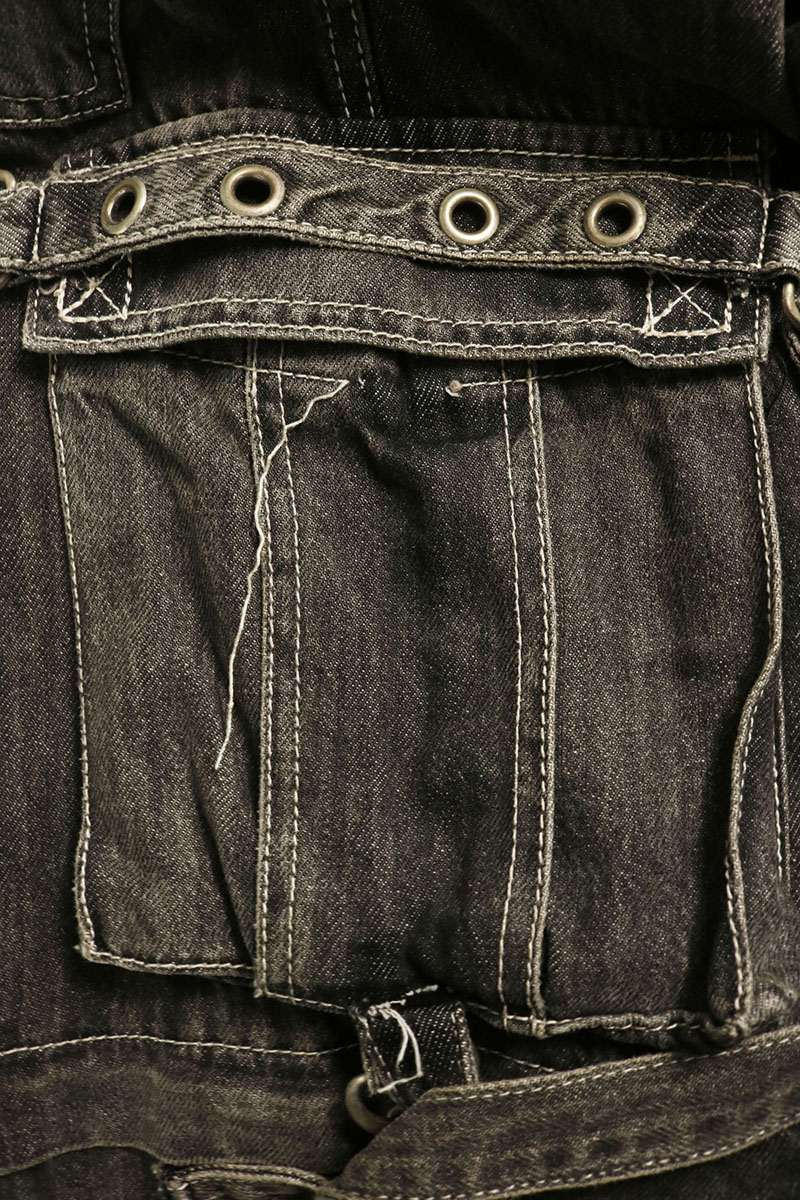 TRIPP NYC 2-Way Bondage Denim Pants Black Size 28
