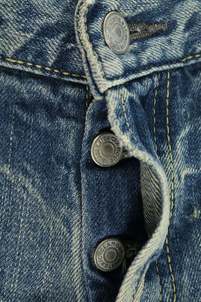 HYSTERIC GLAMOUR Blue/Gray Studded CPR Denim Pants Size 32