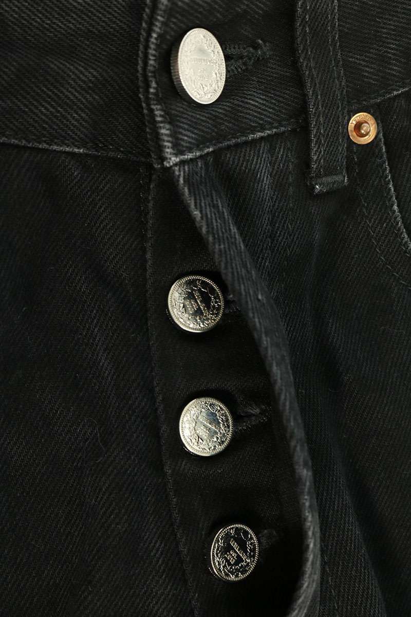 VETEMENTS Detroit Baggy Denim Pants Black Size 24