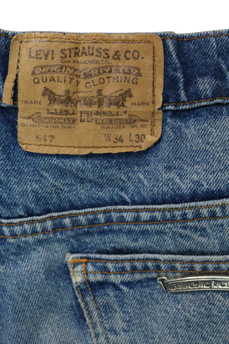 Chrome Hearts 517 Cross Patch Washed Jeans Size 32
