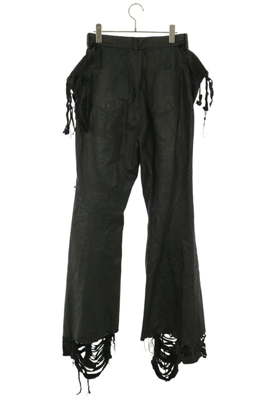 DRKSHDW Black Coated Distressed Denim Pants Size 28