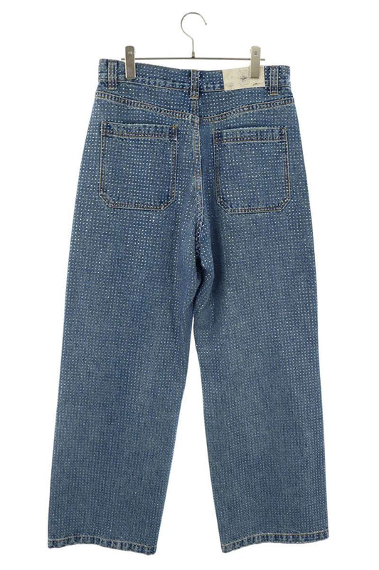 Birth Of Royal Child Light Stone Embellished Denim Size S