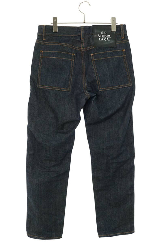 S.R. STUDIO Straight Leg Denim Button-Fly Indigo Size 30