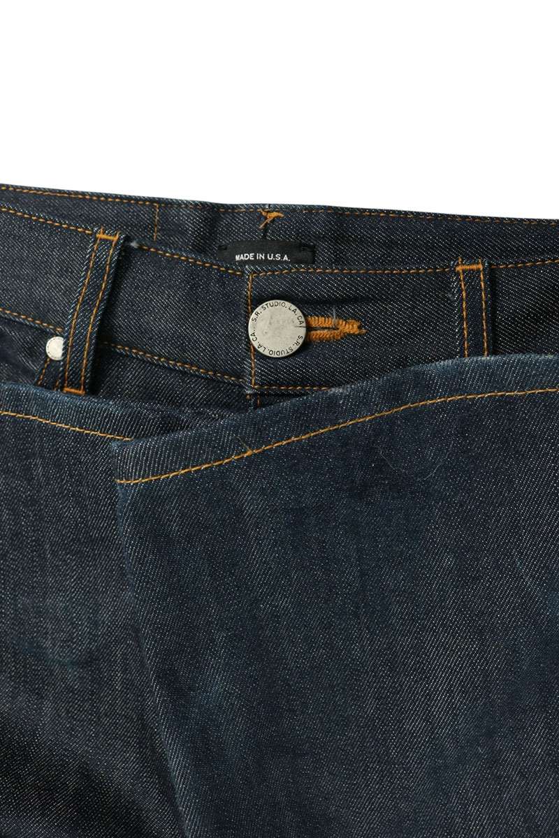 S.R. STUDIO Straight Leg Denim Button-Fly Indigo Size 30