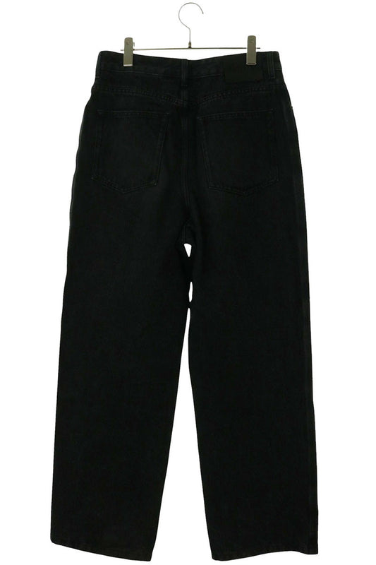 LOEWE Anagram Embroidered Baggy Jeans Black Size 46