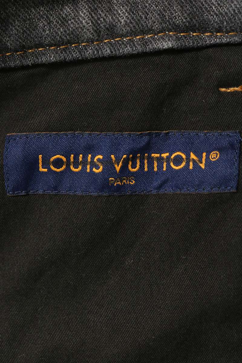 LOUISVUITTON 23AW Monogram Flower Denim Gray Size 34