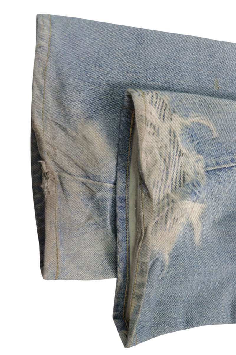 OUR LEGACY THIRD CUT Transfer Print Denim Jeans Blue Size 30
