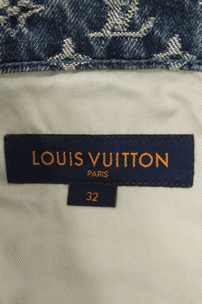 LOUISVUITTON 22SS NIGO Monogram Patchwork Jeans Size 32