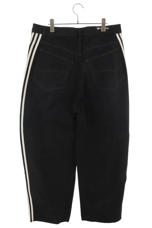 BALENCIAGA 23SS Sideline Baggy Denim Jeans Black Size S
