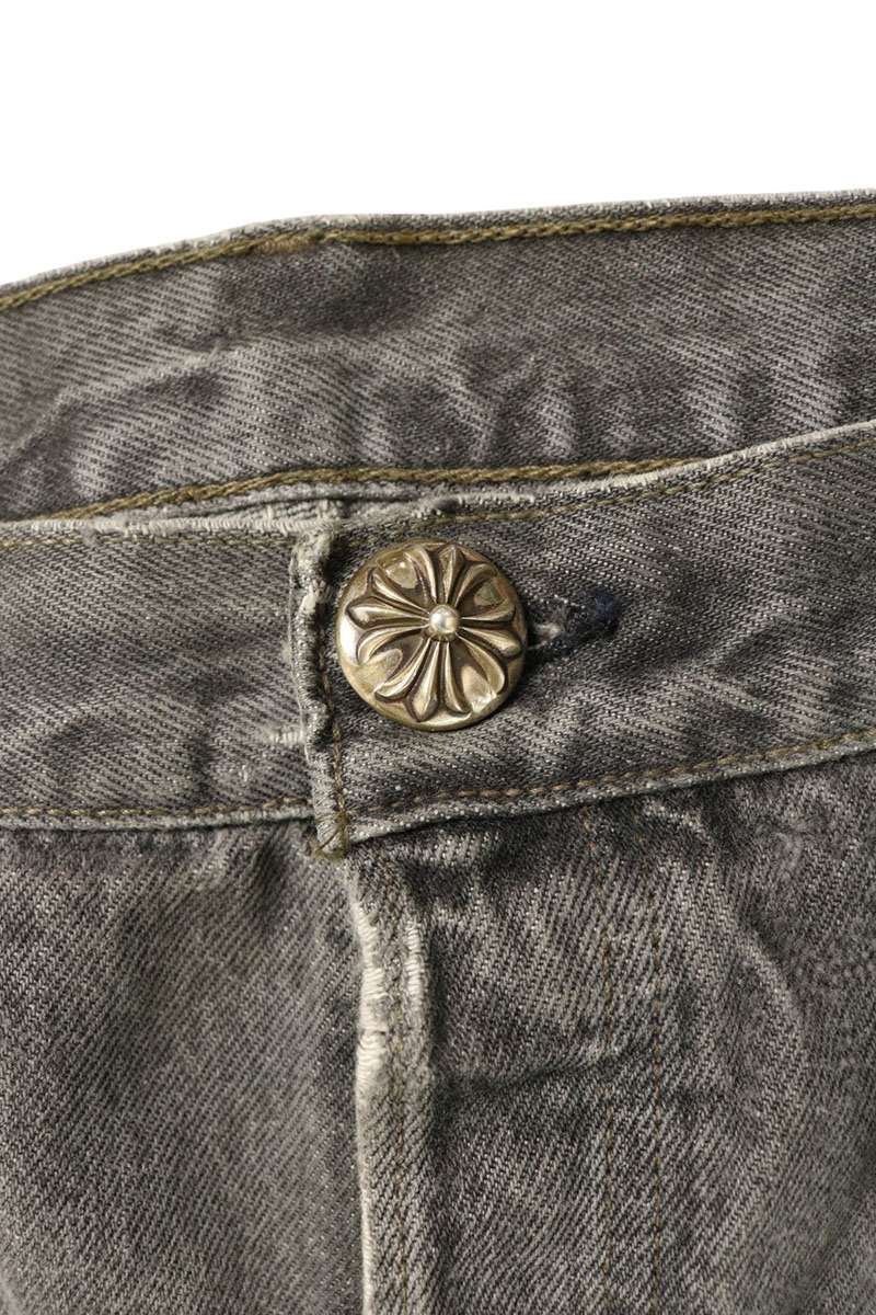 Chrome Hearts U VNTG JEAN BLK RED TAB Jeans Multi Size 34