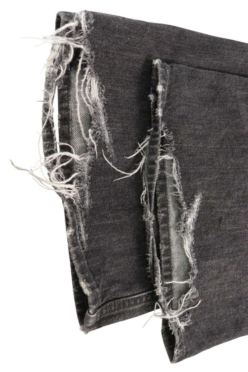 KAMIYA Distressed Denim Jeans Black Size S