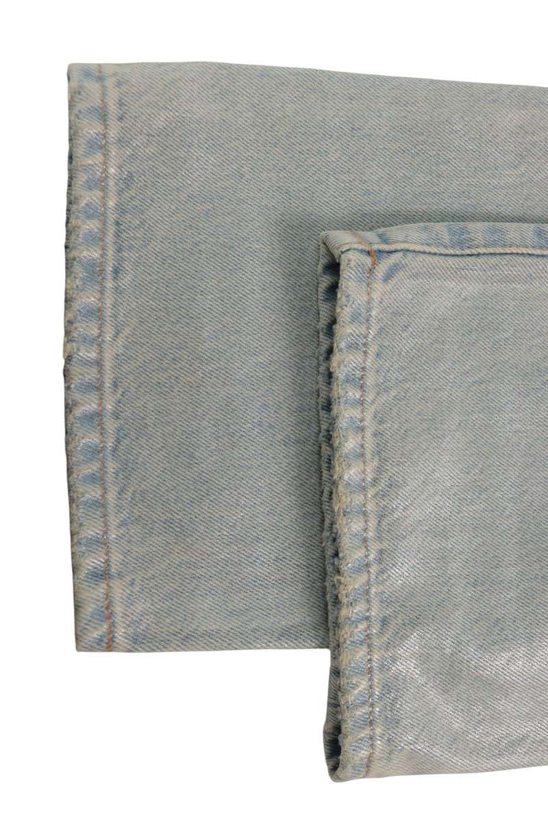 ACNE STUDIOS Coated Regular Fit Denim Light Blue Size 31