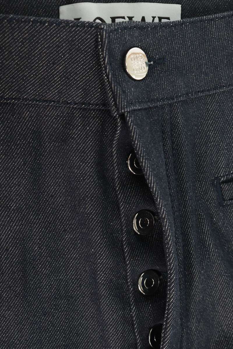 LOEWE Fisherman Non-Wash Denim Jeans Indigo Size 48