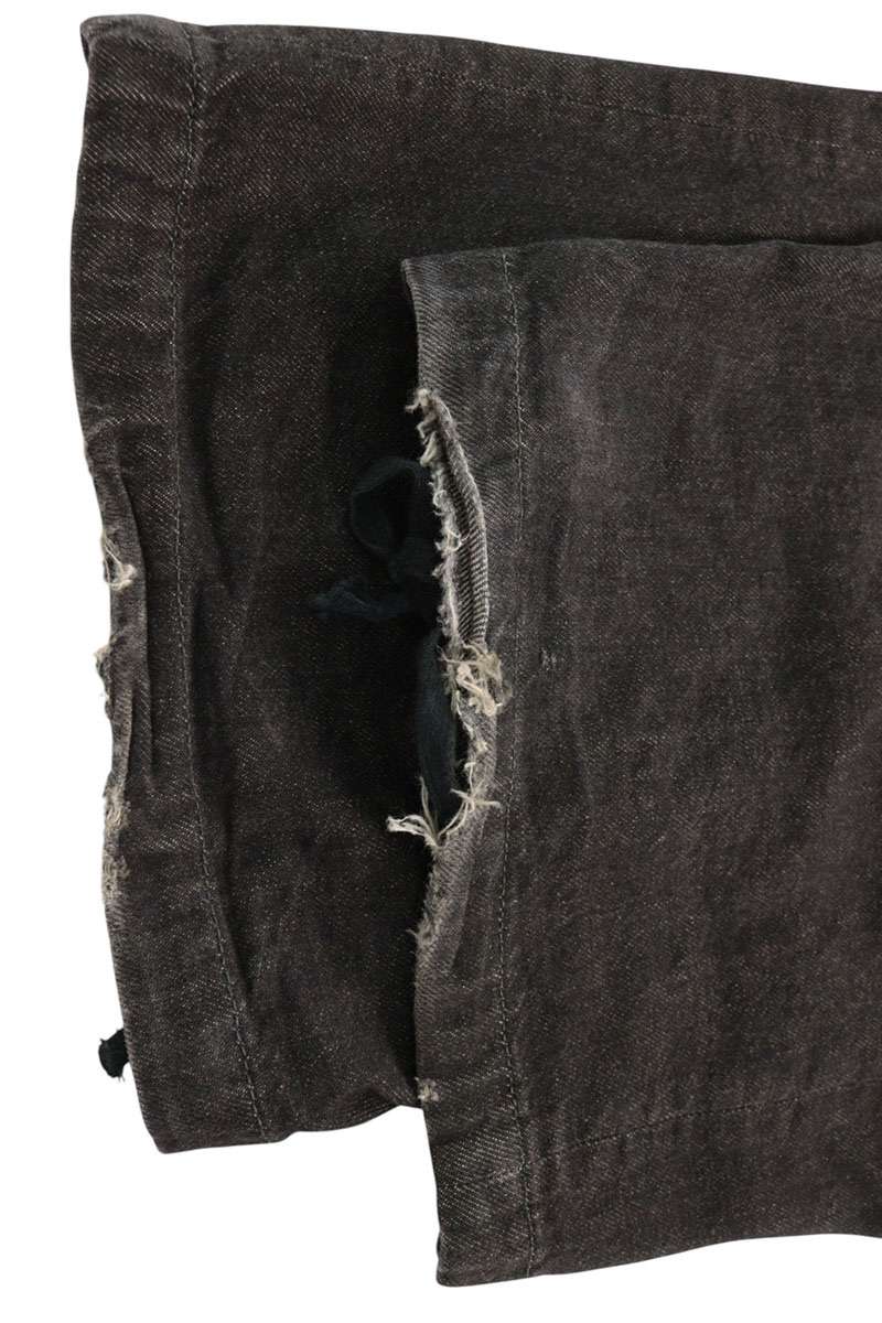 MIHARAYASUHIRO EMBEDED Wide Denim Trousers Black Size 48