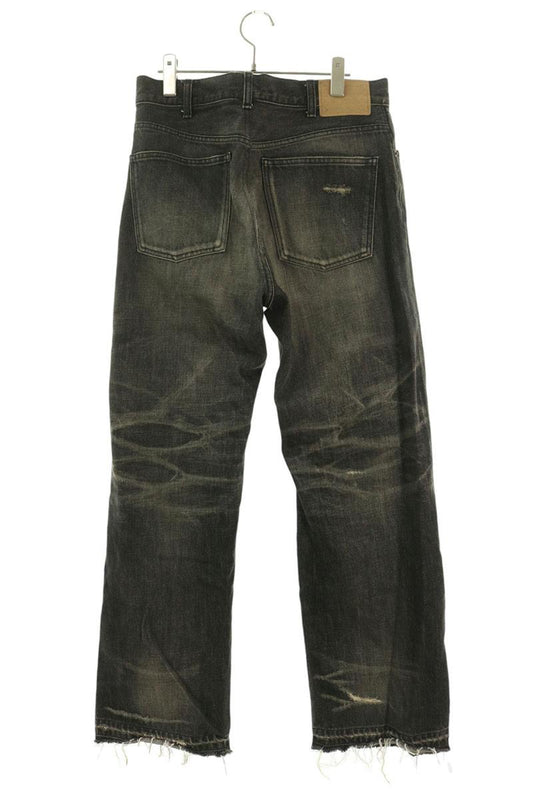 CELINE Distressed Wesley Denim Jeans Black Size 31