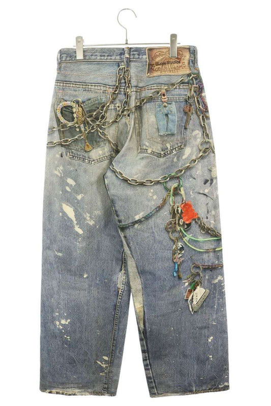 ACNE STUDIOS 1981M Trompe L'oeil Print Jeans Size 44