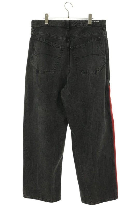 BALENCIAGA Sideline Track Denim Jeans Multi Size M