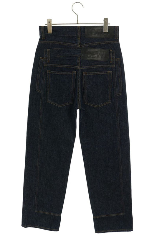 LOEWE H526Y11X45 Trompe L'oeil Rigid Jeans Blue Size 44
