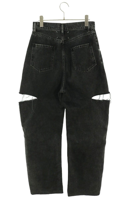 Maison Margiela S51LA0051 Cutout Jeans Black Size 40