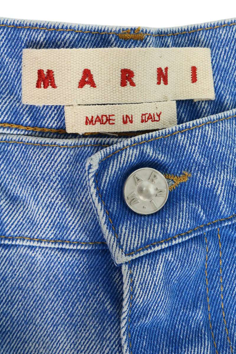 MARNI Light Blue Wide Straight Denim Jeans Size 32
