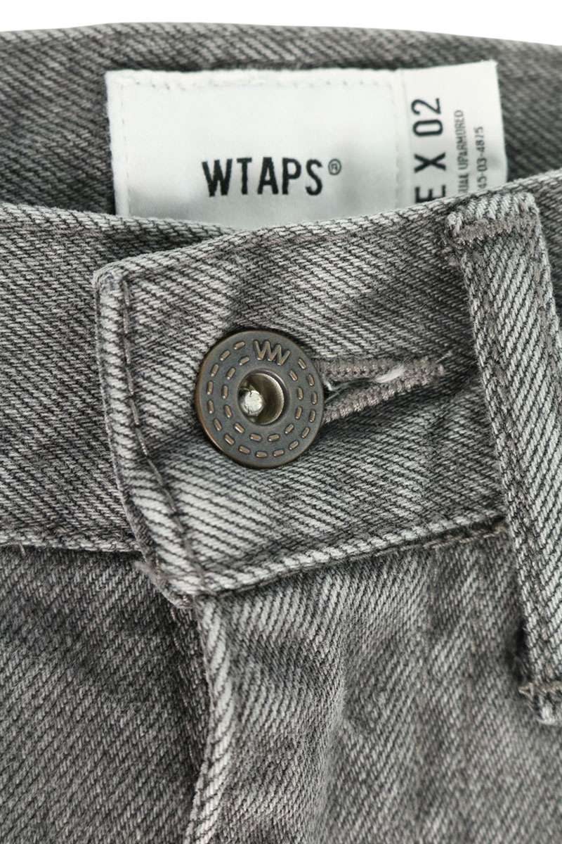 WTAPS 23AW Washed Slim Straight Denim Gray Size 2