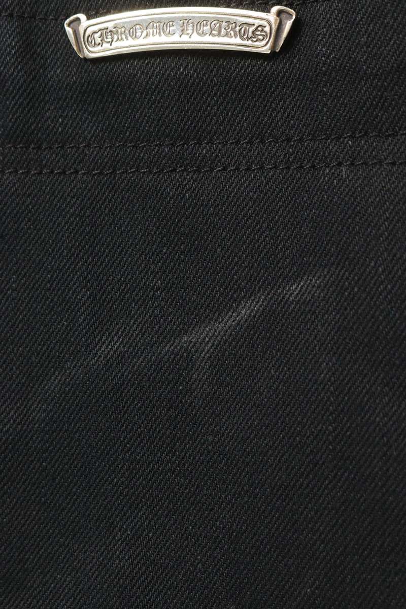 Chrome Hearts KS FIT Cropped Denim Black Pants Size 29