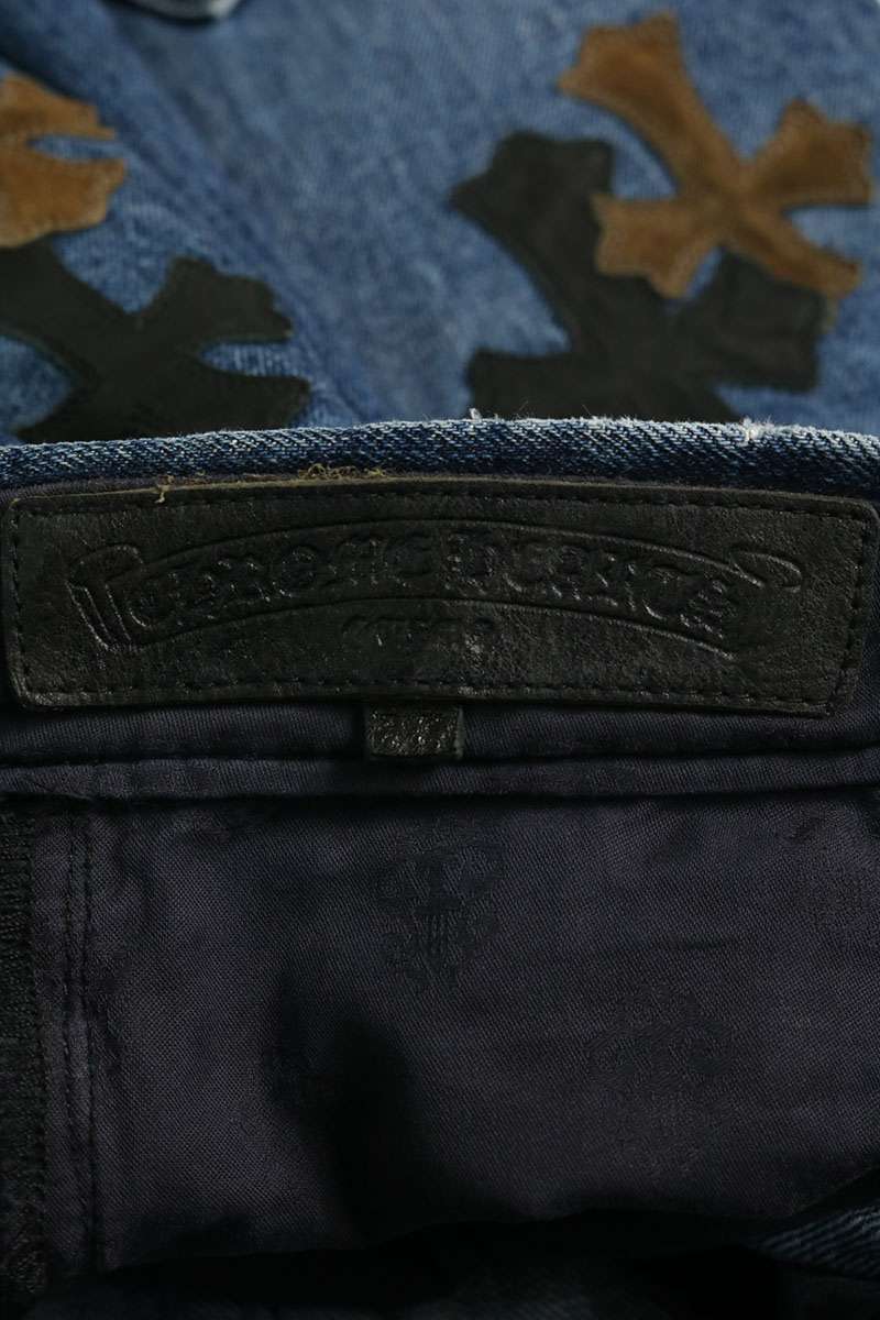 Chrome Hearts JEAN SL FLEURKNEE Denim Size 33