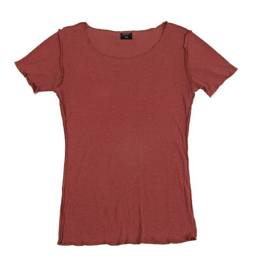 Jean Paul GAULTIER FEMME Inside Out T-Shirt Brick Size 40