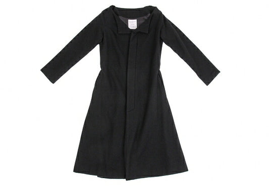 Yohji Yamamoto FEMME Wool Cashmere Fly Coat Black Size 2