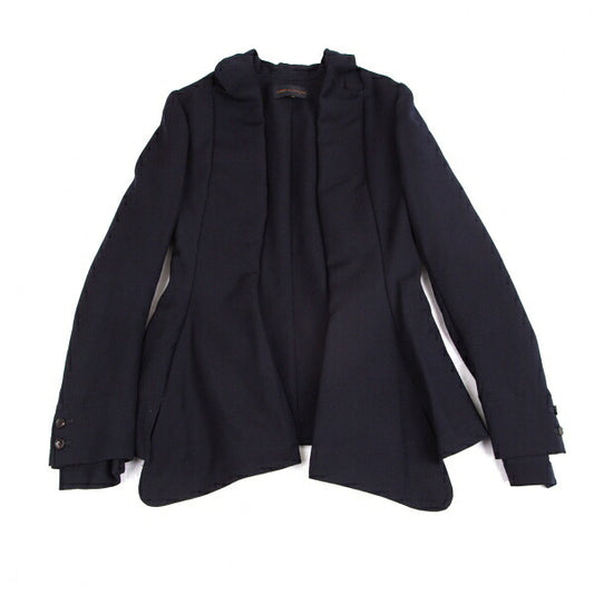 COMME des GARCONS Wool Gabardine Layered Jacket Blue Size M