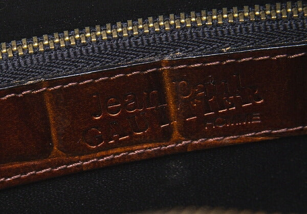 Jean Paul GAULTIER Croc Embossed Bag Brown