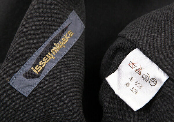 ISSEY MIYAKE Wool Cotton Metal Button Jacket Charcoal Size M