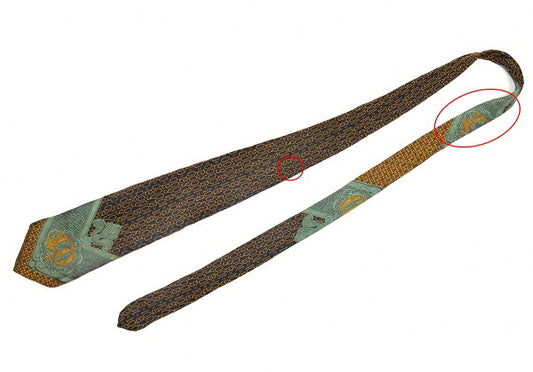 Jean Paul GAULTIER Silk Money Jacquard Tie Multi-color