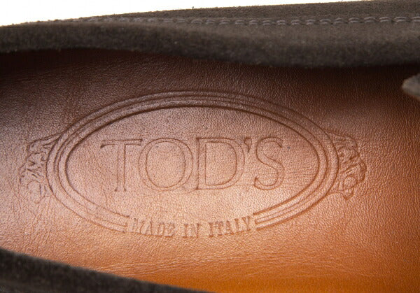 TOD'S Suede Loafers Khaki Size 35 (22cm)