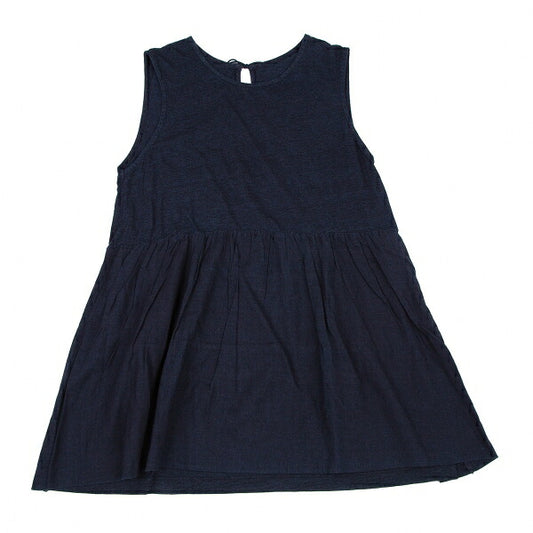 45rpm Dyed Gathered Sleeveless Tank Top Indigo Size 1