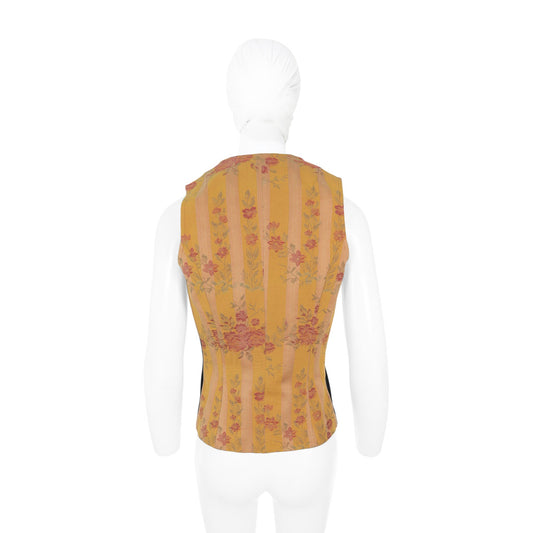 JUNYA WATANABE 1993 S/S Black Yellow Cotton Vest