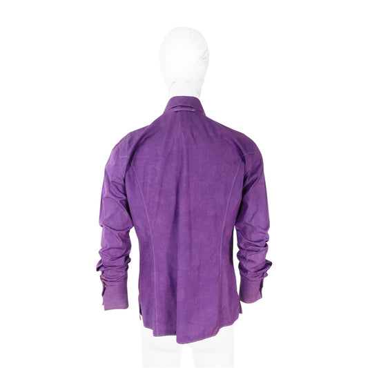 Jean Paul GAULTIER HOMME 1990s Purple Cotton Shirt