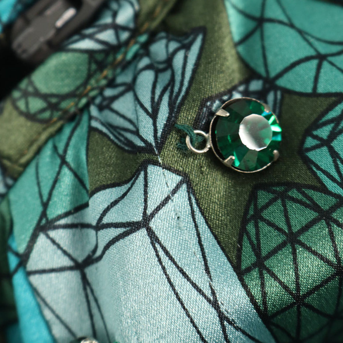 UNDERCOVER 2001 A/W Polyester Cupra Green Blue Multi Jacket