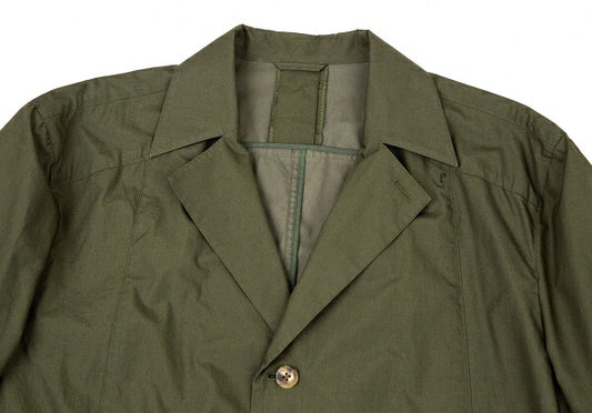 Papas Cotton 'P' Emb. Drawstring Long Jacket Olive Size 50L