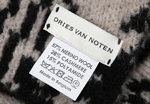 DRIES VAN NOTEN Cashmere Blend Scarf Black