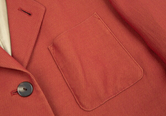 Jean Paul GAULTIER CLASSIQUE Red Hem Jacket Size 42