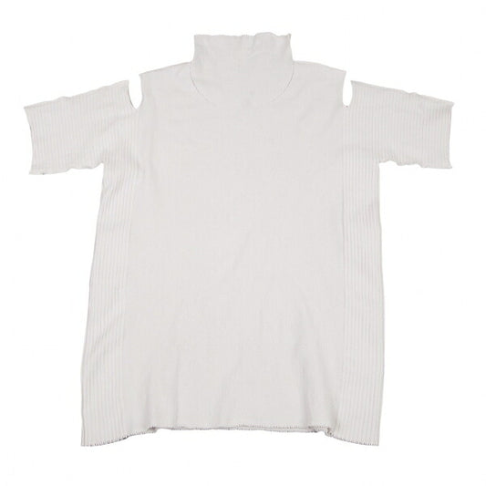 ISSEY MIYAKE A-POC INSIDE Cutout Side Rib Top White Size 2