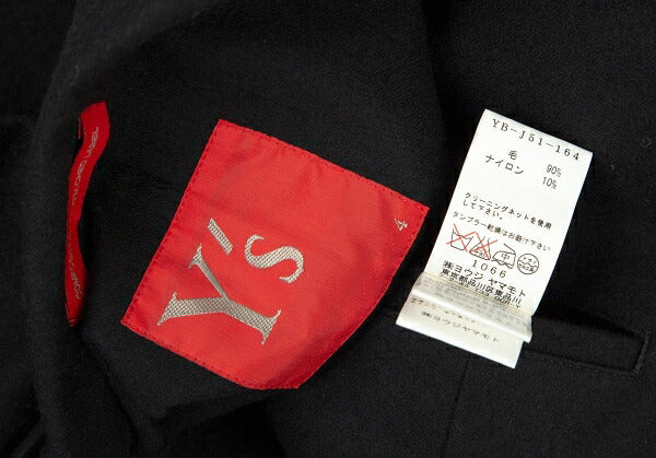Y's Red Label Wool Nylon Tailored Blazer Black Size 4