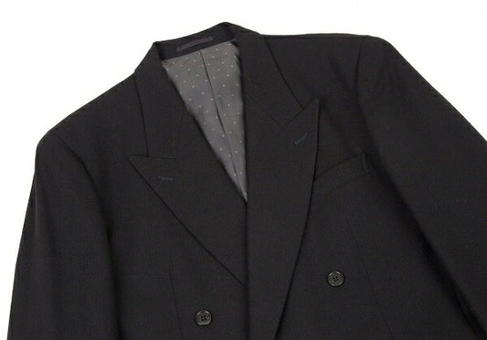 Y's for men Wool Double-Breasted Diamond Jacket Black Size M
