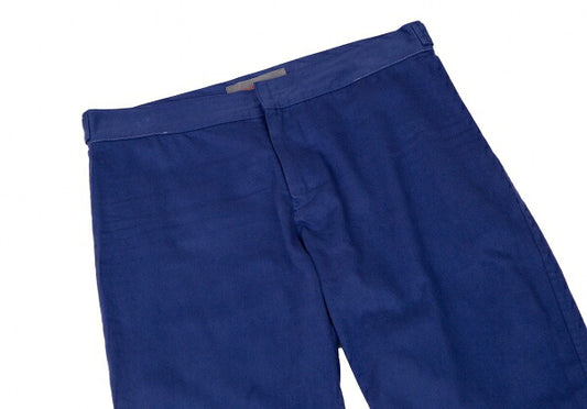 Yohji Yamamoto NOIR Garment-Dyed Cotton Pants Blue Size 1