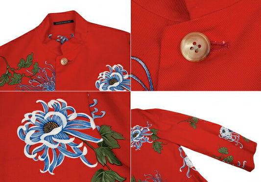 Yohji Yamamoto POUR HOMME 96SS Higanbana Jacket Red Size M