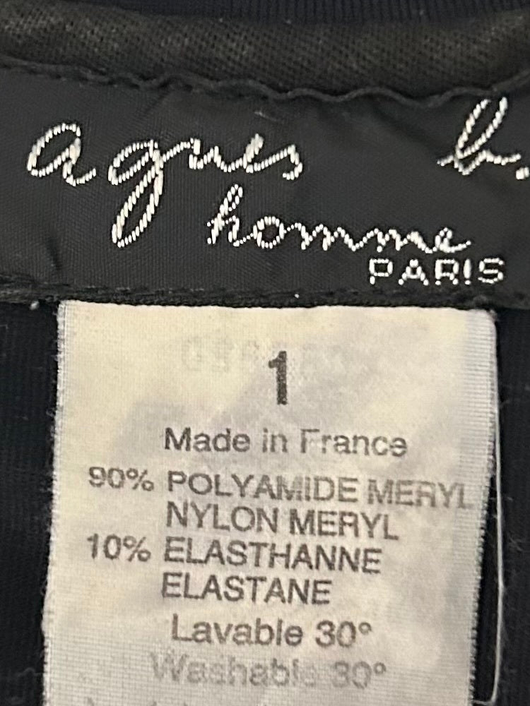 AGNES B. 90s Skipper Polo Shirt Black